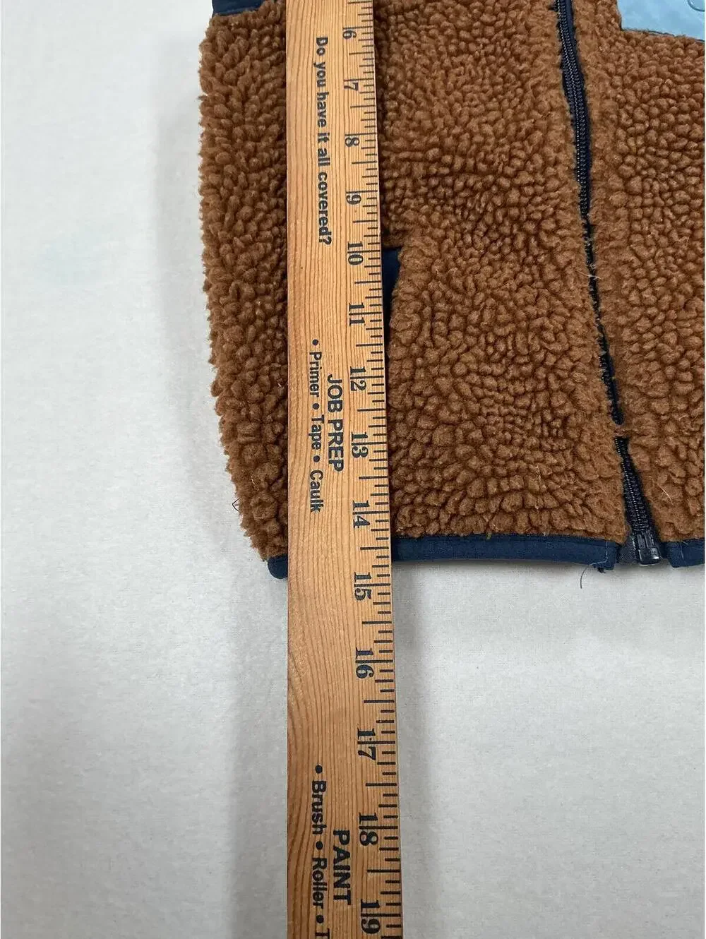 Carter’s 3T Sherpa‎ Fleece Vest Blue Brown Zip Front Toddler Boys
